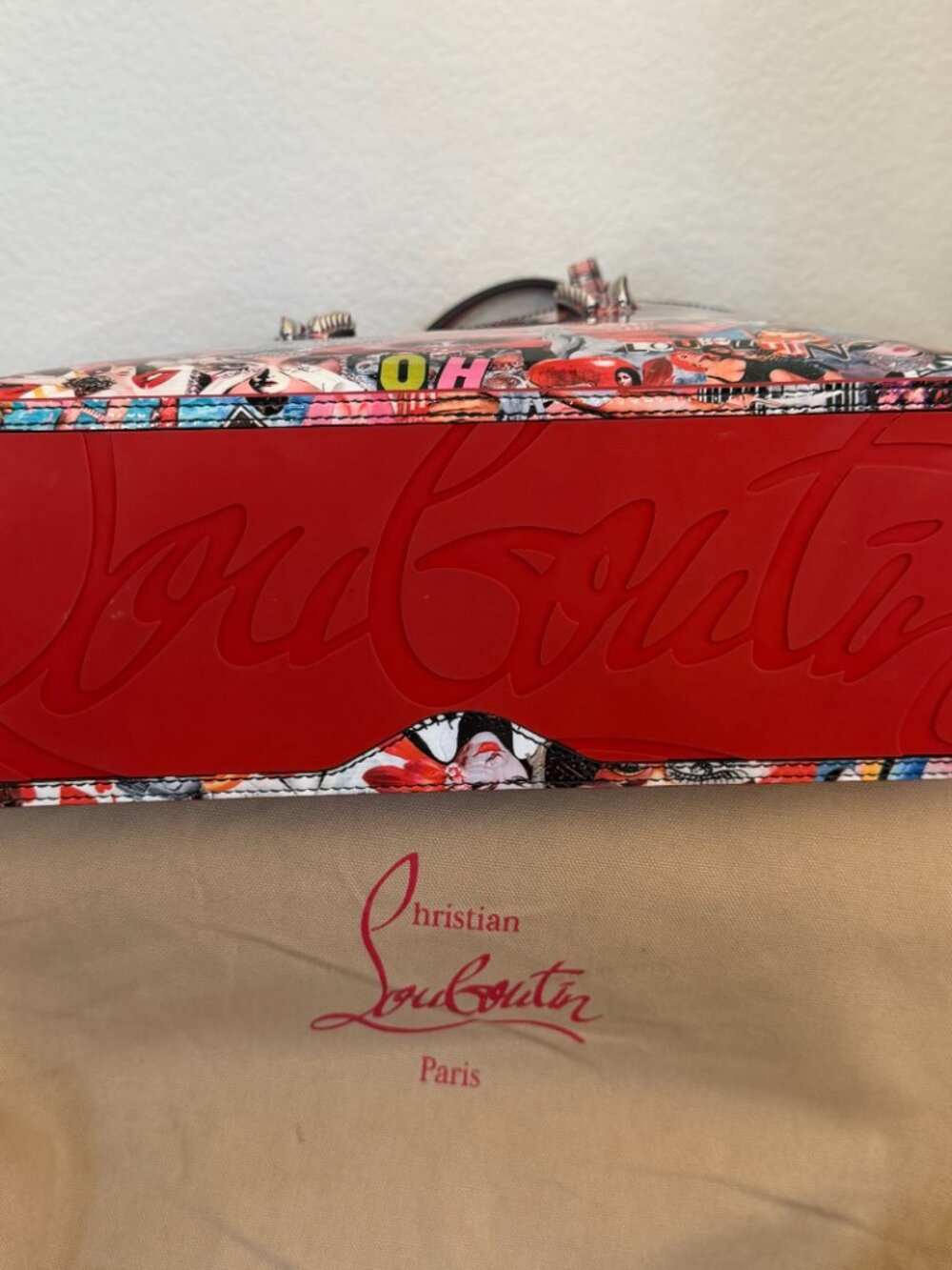 Christian Louboutin Small Cabata Oh Xtian Leather Tote - Picture 4 of 6